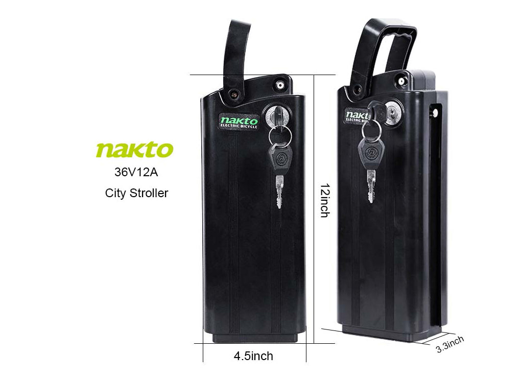 NAKTO Ebike Battery Replacement for City Stroller