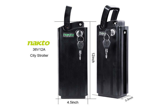 NAKTO Ebike Battery Replacement for City Stroller
