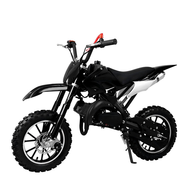 NAKTO Gpower Gasoline 49cc Dirt Bike for Kids 6-15,2-Stroke Gas Power Mini Dirt Bike,Black