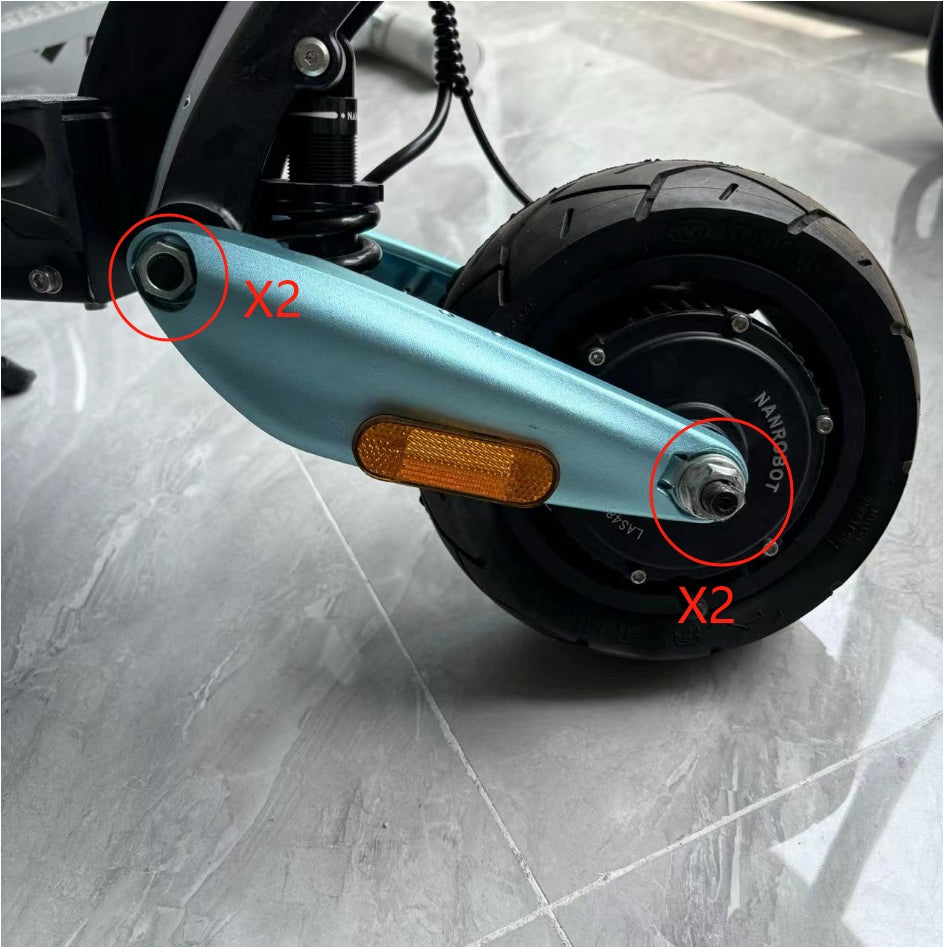 NANROBOT Scooter Motor Nut Big*2 Small*2
