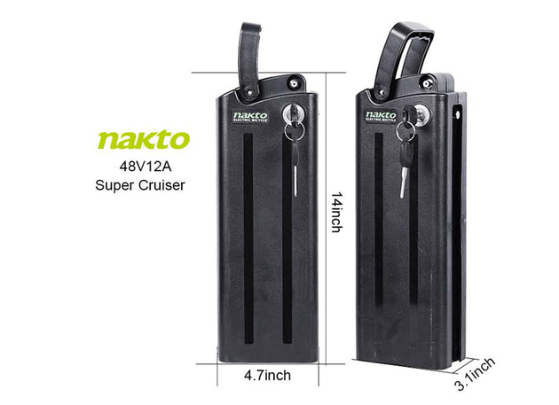 NAKTO Ebike Battery Replacement for Super Cruiser