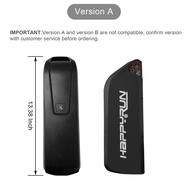 HappyRun Removable E-Bike Battery Long Range